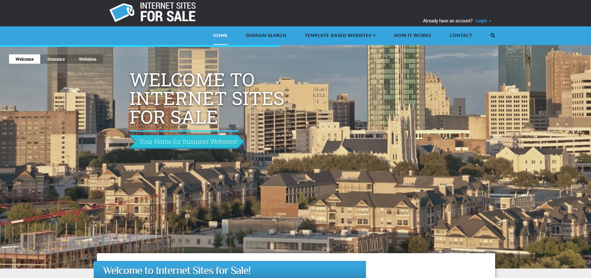 Internet Sites for Sale